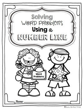 Word Problems Using a Number Line (Double Digit Numbers)