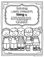 Word Problems Using a Hundreds Chart (Double Digit Numbers)