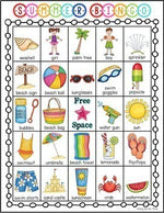 SUMMER BINGO Game End of the Year | 25 Different Bingo Cards