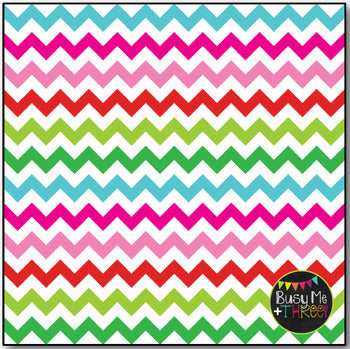 Christmas Fun Chevron on White Digital Papers {Commercial Use Digital Graphics}