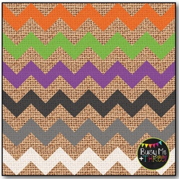 Halloween Chevron on Burlap Digital Papers {Commercial Use Digital Graphics}