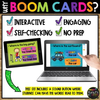 Prepositions Boom Cards™ Digital Learning Activity Location Words