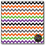 Halloween Chevron on White Digital Papers {Commercial Use Digital Graphics}