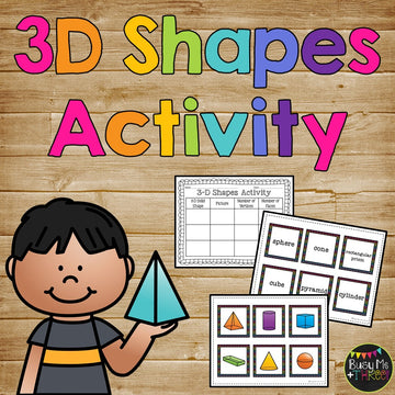 3d Shapes Activity Math Journal Page {K, 1, 2}, Solid Shapes