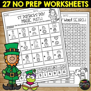 St. PATRICK'S DAY Activities Packet NO PREP Fun March