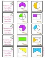 Fractions Activity for First Grade Fractions Game for Math Stations