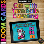 Kindergarten Boom Cards™ Counting to 10 Pet Themed Digital Task Cards