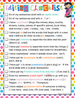 Editing Checklist for Writing, First Grade and Second Grade