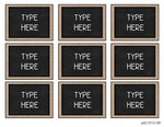 Editable Labels Burlap and Chalkboard Theme for Classroom {170 Labels}