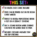 Prepositions Boom Cards™ Digital Learning Activity Location Words