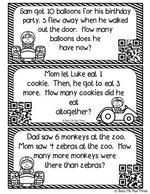 Word Problems Matching Game, Addition and Subtraction, First Grade {QR Codes}