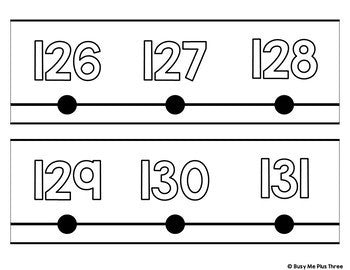 Classroom Decor Number Line LOW INK VERSION {-100 to 250}