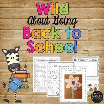 Back to School Activities BUNDLE Games, Bingo, No Prep Worksheets, Glyph & More