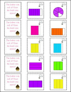 Fractions Game - Mixing Up Fractions At The Bakery {SECOND GRADE}