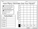 Skittles Graph {Sort Tally Total Graph and Answer Questions from Data}