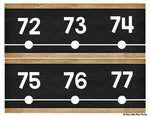 Farmhouse Classroom Decor Number Line Rustic Wood {-100 to 250}