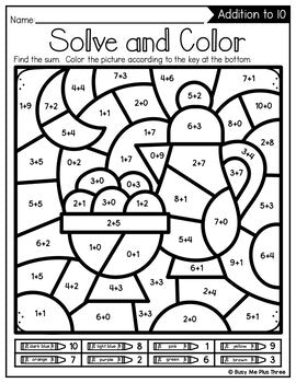 Ramadan Color by Code {Addition & Subtraction to 10} Mystery Pictures