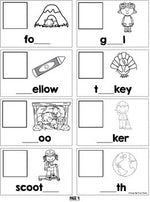 PHONICS CARDS Match Up, Sounds, Chunks, Game and Interactive Book