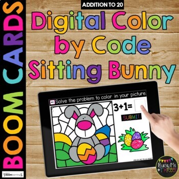 Easter Boom Cards™ BUNDLE Color by Code Set for Fact Fluency, 6 Decks