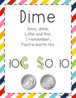 Money Book Activity, Money Worksheet, Money Posters & Songs