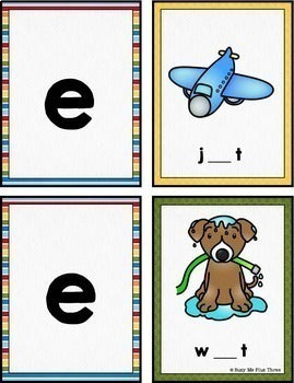 Phonics Games BUNDLE Card Match Up Letters and Sounds