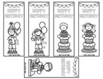 Birthday Bookmarks Editable Student Gift for Birthday Bag