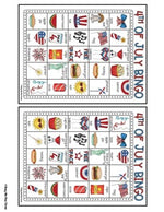 4th of July Bingo Activity Game {25 Different Bingo Cards with ONE Winner}