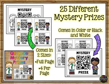 Reward Coupons QR Code Mystery Prizes, Low to NO Cost Rewards