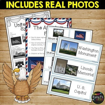 United States Symbols Mega Unit | Posters, Books, Activities, Worksheets | US