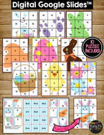 Easter Secret Picture Tile Puzzles Distance Learning Google Classroom™