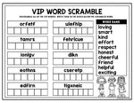 Classroom VIP Activity Book No Prep Worksheet Packet