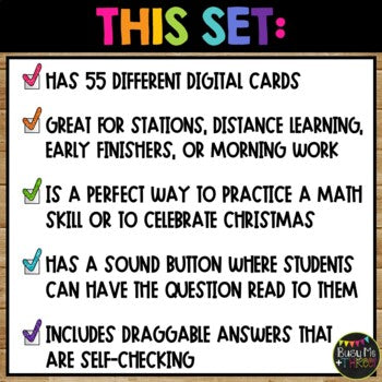 Christmas Boom Cards™ Greater Than and Less Than Digital Learning Math Activity