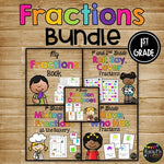 Math Games and Centers for 1st Grade Nonstandard Measurement, Fractions, & More