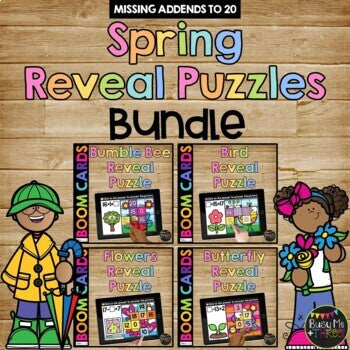 Boom Cards™ Holiday & Season Reveal Puzzles BUNDLE