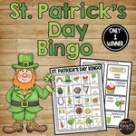 St. Patrick's Day Math and Literacy Activities BUNDLE Bingo, Color by Number