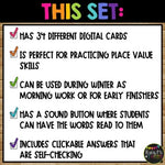 WINTER Boom Cards™ Uncover the Picture Set 2 Place Value to 99 Expanded Form