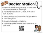 Healthy Habits Stations, Eating Healthy, Doctor, Dentist, Exercise {K, 1, 2}