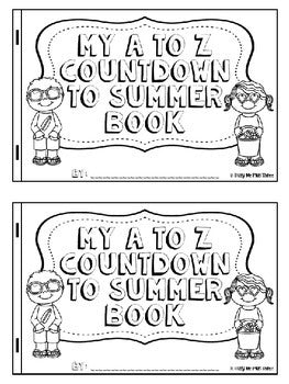 Fun End of Year Activity A to Z Summer Countdown Celebration{EDITABLE}