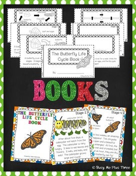 Butterfly Life Cycle Activities, Worksheets, Books, and Posters