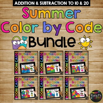 ALL Holidays and Seasons Color by Code BUNDLE Boom Cards™