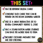 Community Helpers and Jobs BOOM CARDS™ Distance Learning, Social Studies