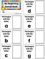 Beginning Sounds Match Up, Letters of the Alphabet, Game and Interactive Book