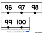 Classroom Decor Number Line LOW INK VERSION with BLACK NUMBERS {-100 to 250}