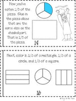 My Fractions Book Quarters, Thirds, Halves, Whole FIRST GRADE