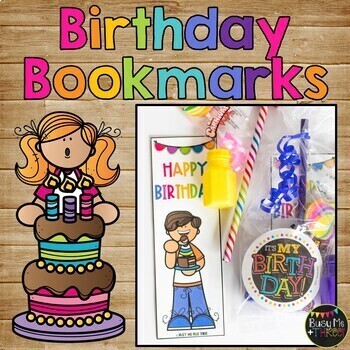 Birthday Activities BUNDLE No Prep Book, Certificate, Bingo, Bookmark, Topper