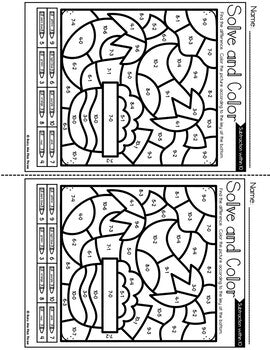 Color by Code CINCO DE MAYO Math Activities {Addition & Subtraction to 10}