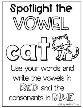 Spelling Activities POSTERS for K-2, Word Study or Any Word List