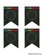 Editable Banners 160 Different Chalkboard & Bright Arrows Pendants