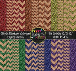 BURLAP Glitter Chevron Bundle Digital Papers {Commercial Use Digital Graphics}