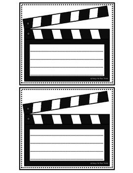 Printable Clapboard Decoration  Hollywood party theme, Hollywood